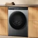 Integrated Xiaomi Mijia Front Load Washer Dryer 10.5kg in wooden cabinet setup with folded towels on countertop.