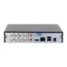 Rear panel of Dahua XVR1B08-I/T XVR featuring video, audio, HDMI, VGA, Ethernet, USB, and power ports.