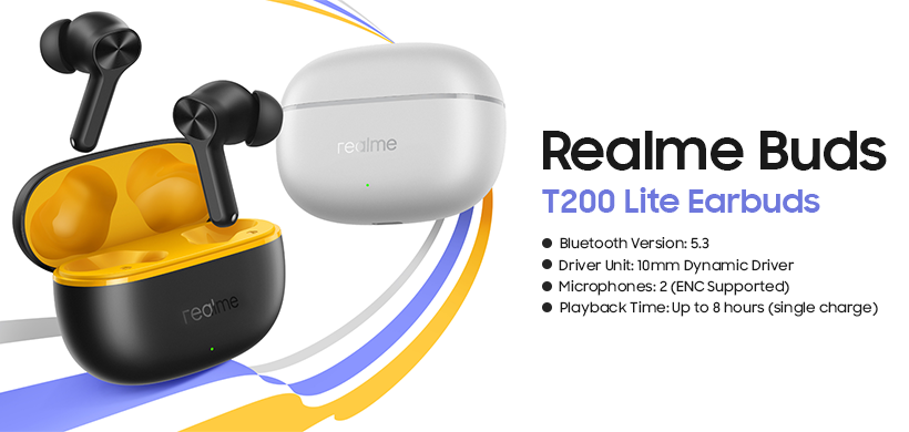 Realme Buds T200 Lite Earbuds