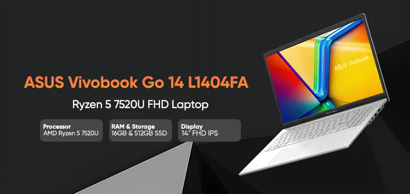 Best Laptop Under 70000 Taka in Bangladesh - ASUS Vivobook Go 14 L1404FA