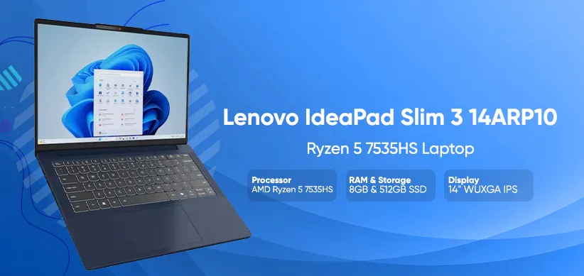 Best Laptop Under 70000 Taka in Bangladesh - Lenovo IdeaPad Slim 3 14ARP10