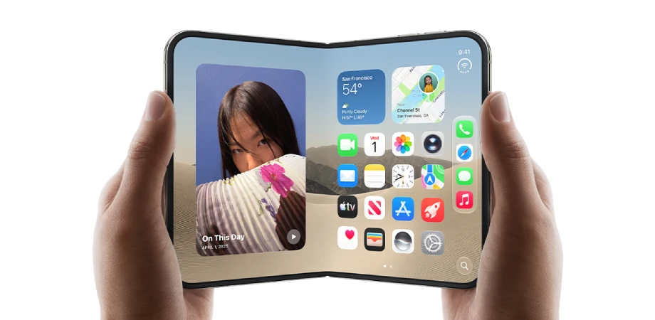 iPhone Duo Unfolded in hand