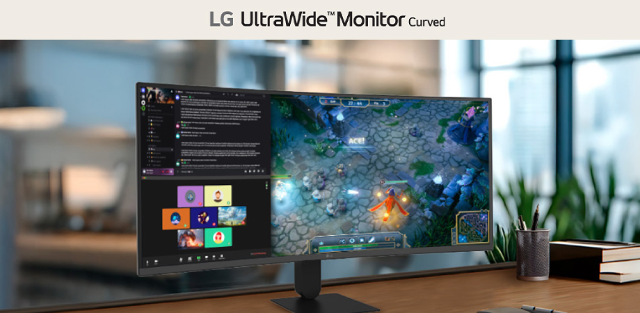 LG 34U640B-B 34 inch UltraWide Curved Monitor