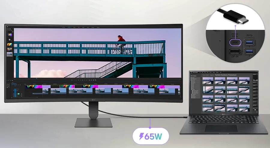 LG 34U640B-B 34 inch UltraWide Curved Monitor