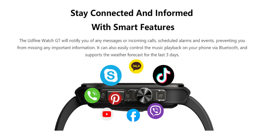 Udfine Watch GT Bluetooth Calling Smartwatch